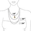 SWCN4B - Agate Gemstone Necklace Size Guide